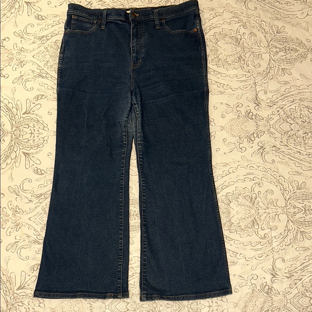 Madewell Blue Flare Wide Leg Denim